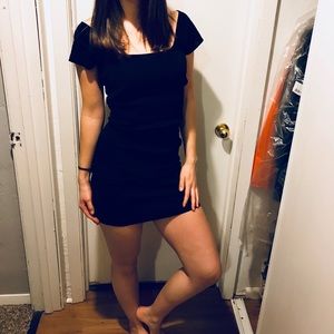 Max studio fitted black dress